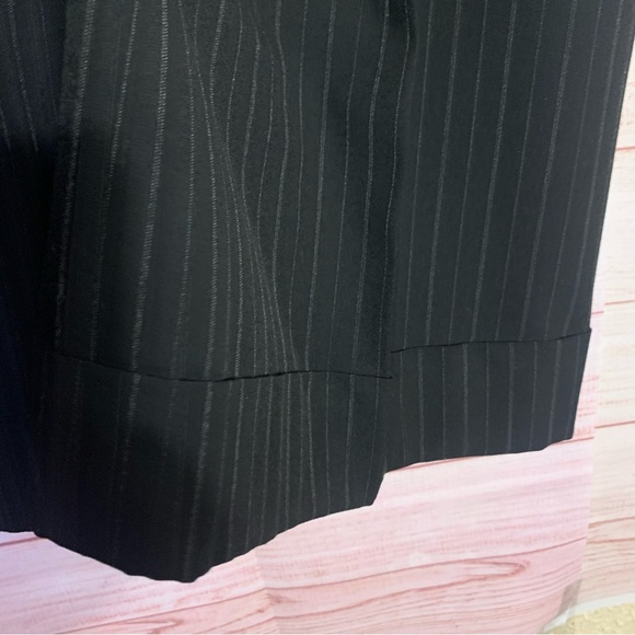 Michael Michael Kors Millbrook Fit Black Pinstripes Pants Size 10 - Picture 4 of 8